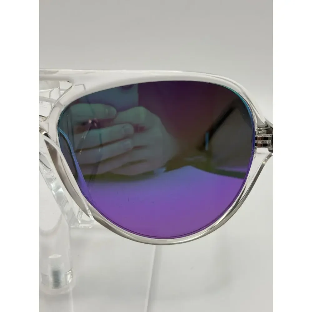 Blenders Skyway Crystal Orb Clear Purple Polarized Aviator Sunglasses